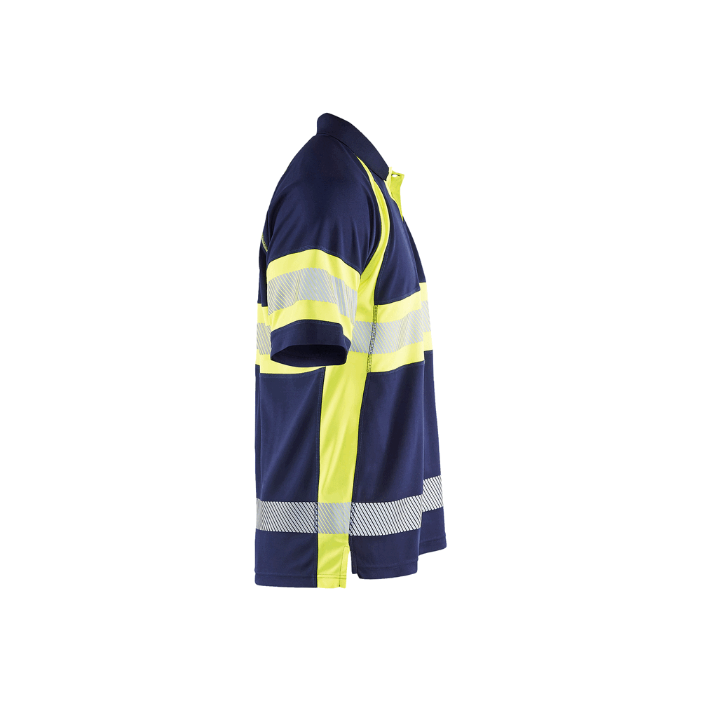 Visibility Polo - 8933-Navy Blue/Yellow Hi-Viz | Blaklader 34681051