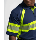 Visibility Polo - 8933-Navy Blue/Yellow Hi-Viz | Blaklader 34681051