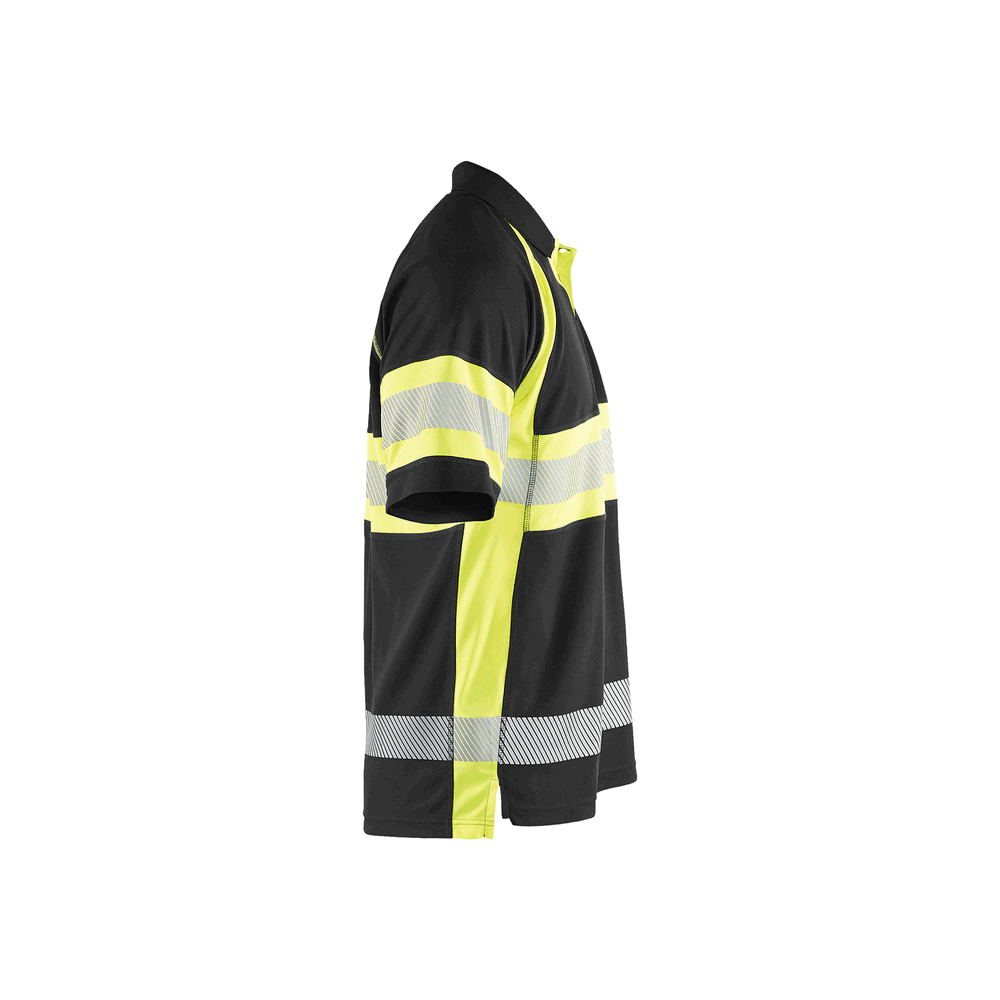Visibility Polo - 9933-Black/Yellow Hi-Viz | Blaklader 34681051