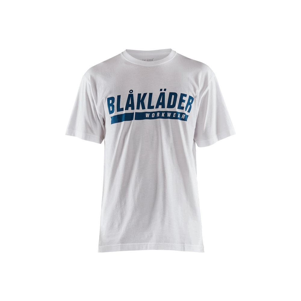 Short Sleeve Branded T-Shirt - 1000-White | Blaklader 35551042