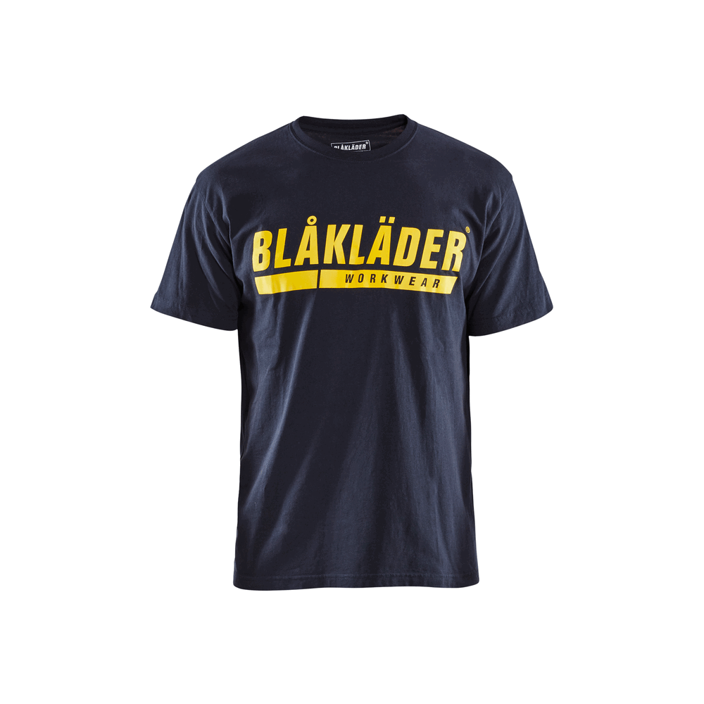 Short Sleeve Branded T-Shirt - 8600-Dark Navy Blue | Blaklader 35551042