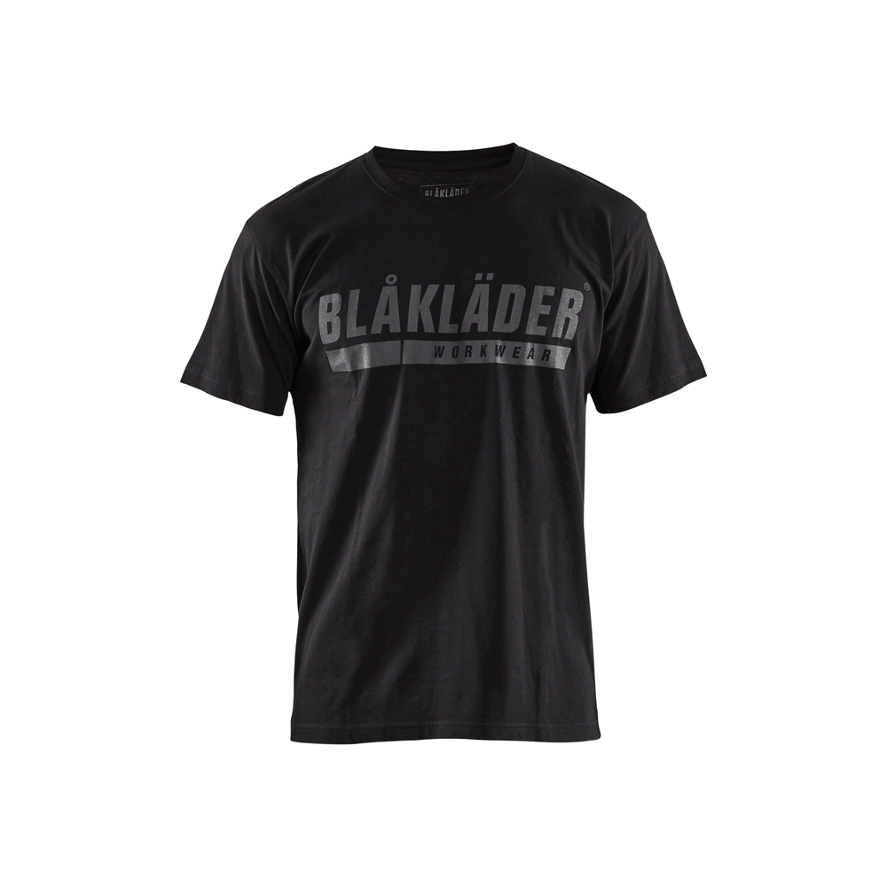Short Sleeve Branded T-Shirt - 9900-Black | Blaklader 35551042