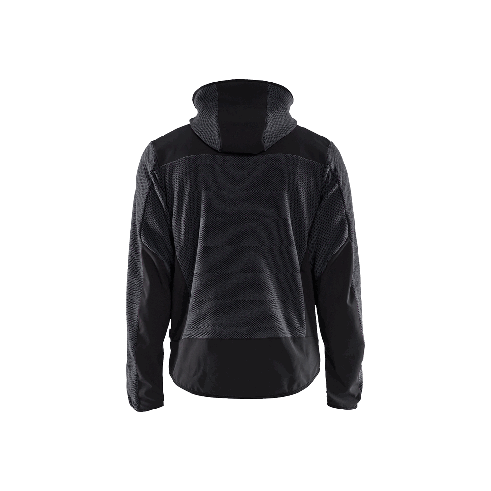 Knitted Fleece Jacket - 9799-Dark Grey/Black | Blaklader 47402536