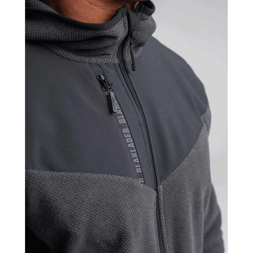 Knitted Fleece Jacket - 9799-Dark Grey/Black | Blaklader 47402536