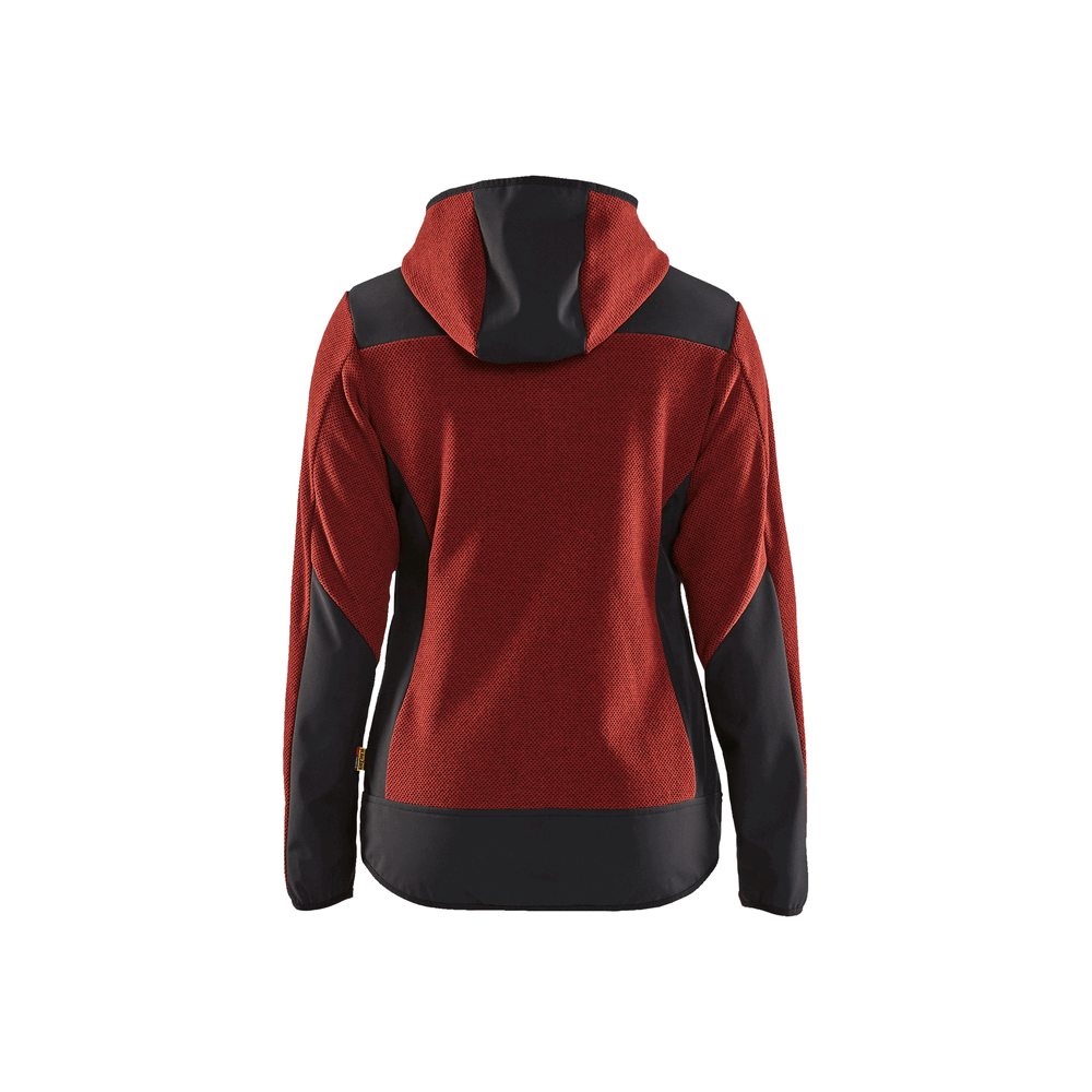 Women'S Knitted Fleece Jacket - 5999-Burned Red/Black | Blaklader 47412536