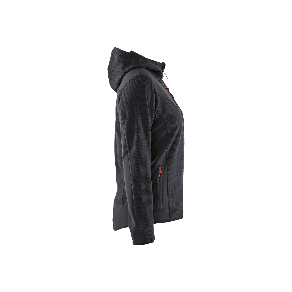 Women'S Knitted Fleece Jacket - 9799-Dark Grey/Black | Blaklader 47412536