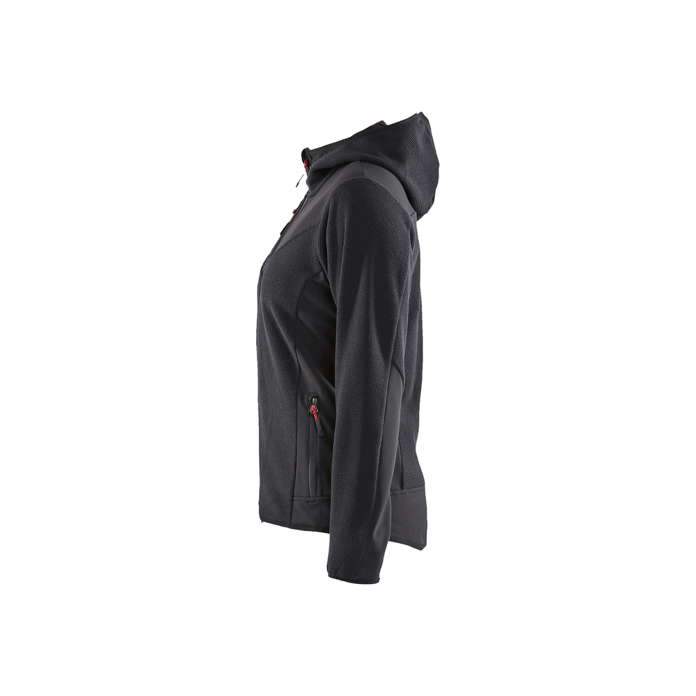 Women'S Knitted Fleece Jacket - 9799-Dark Grey/Black | Blaklader 47412536