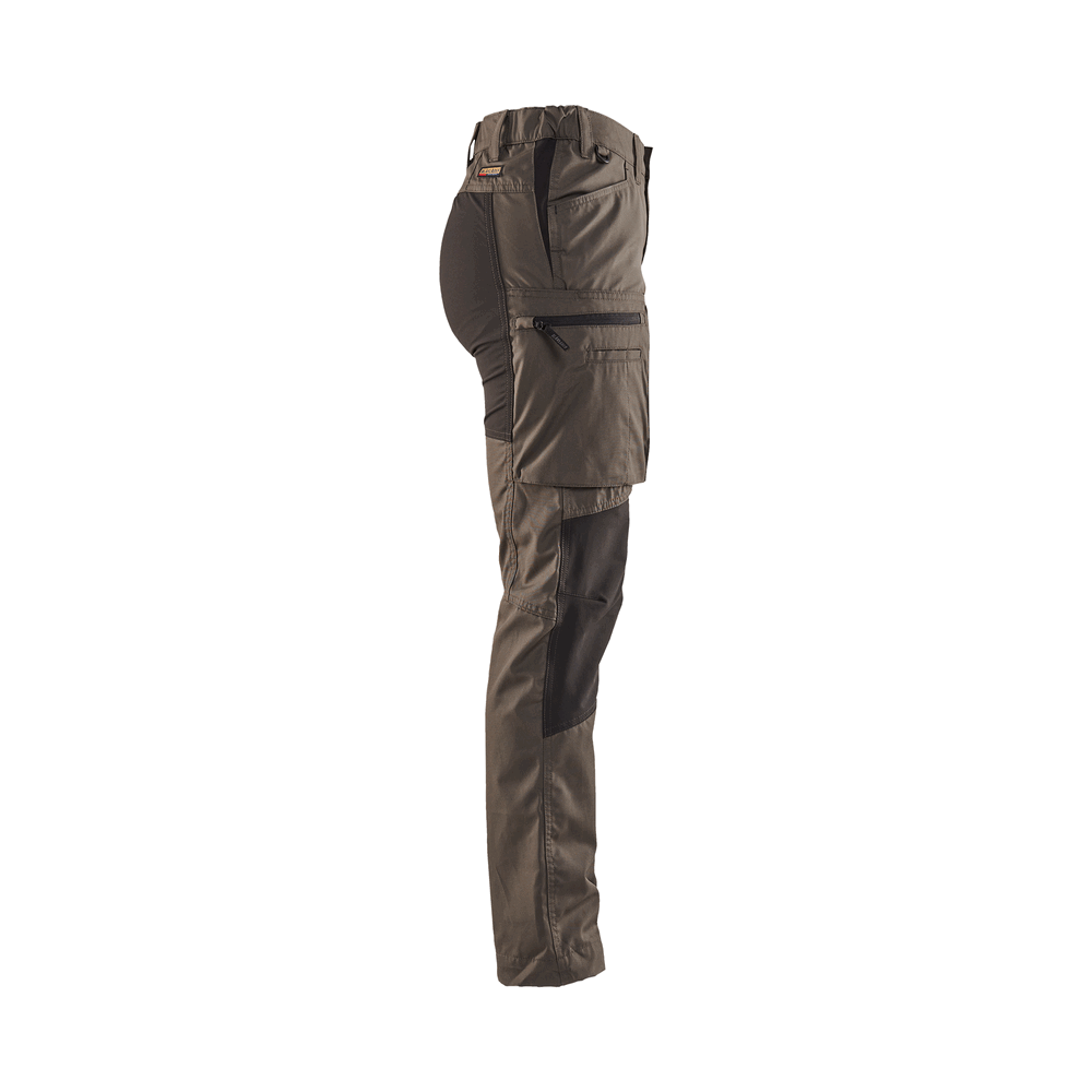 Women'S Service Stretch Pants - 4599-Dark Olive Green/Black | Blaklader 71531845
