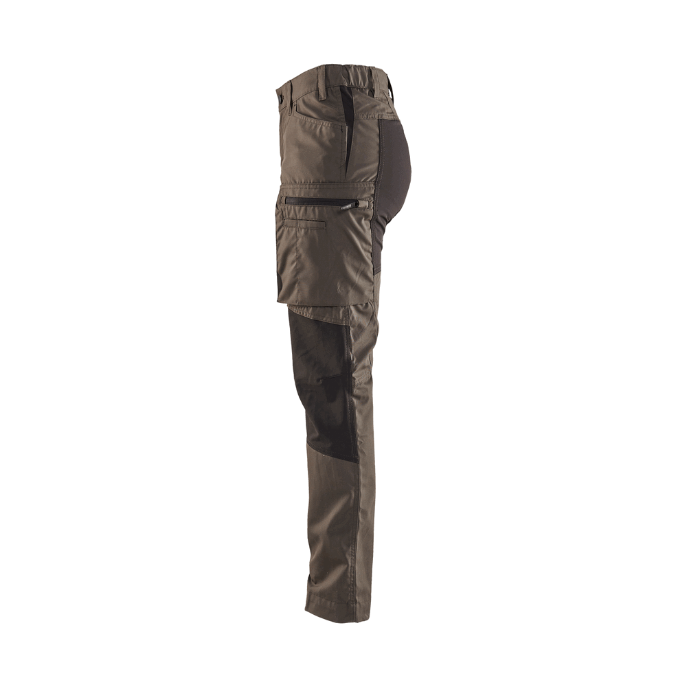 Women'S Service Stretch Pants - 4599-Dark Olive Green/Black | Blaklader 71531845