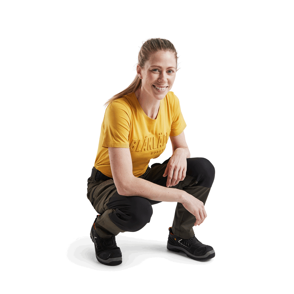 Women'S Service Stretch Pants - 4599-Dark Olive Green/Black | Blaklader 71531845