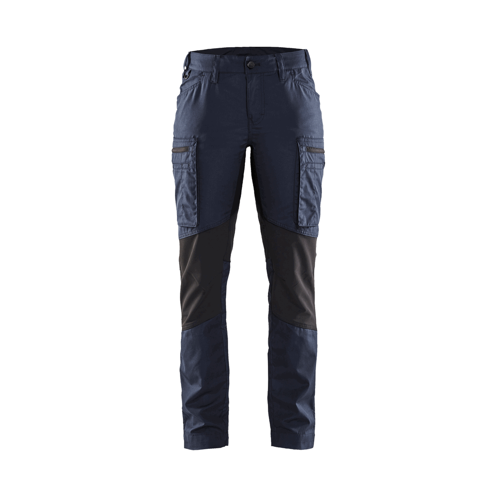 Women'S Service Stretch Pants - 8699-Dark Navy/Black | Blaklader