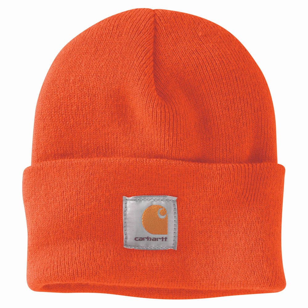 Unisex Acrylic Rib Knit Yarn Watch Hat | Carhartt A18 – The