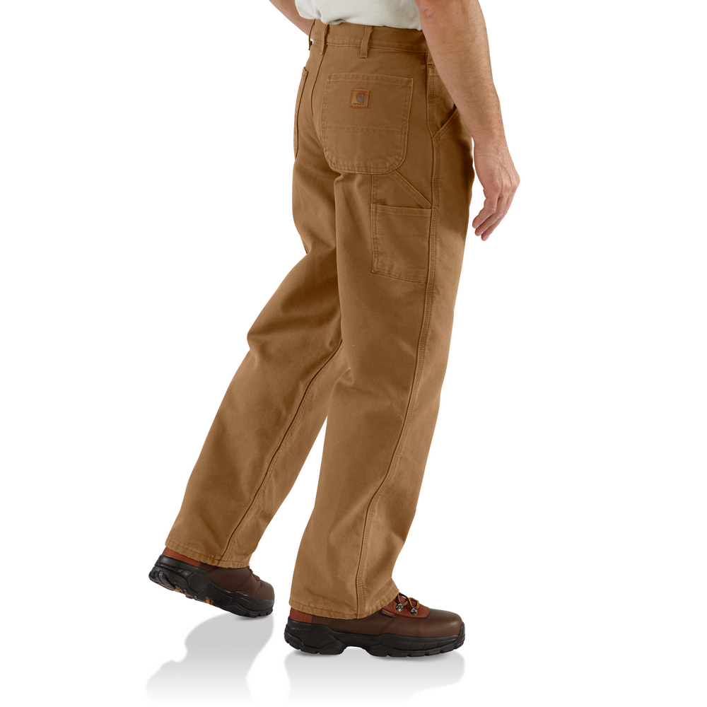 カーハートBrown Duck Work Jeans　36x32　未使用 Loose Fit Washed Duck Flannel-Lined Utility Work Pant | Carhartt