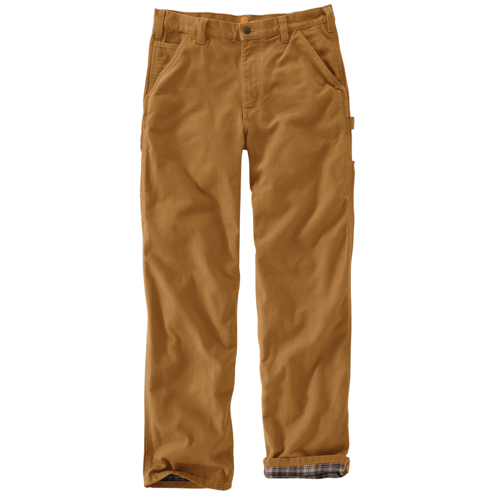 Loose Fit Washed Duck Flannel-Lined Utility Work Pant | Carhartt