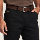 Rebar M5 Straight Durastretch Washed Twill Dungaree Straight Leg Pant - 001-Black | Ariat 10041065