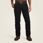 Rebar M5 Straight Durastretch Washed Twill Dungaree Straight Leg Pant - 001-Black | Ariat 10041065