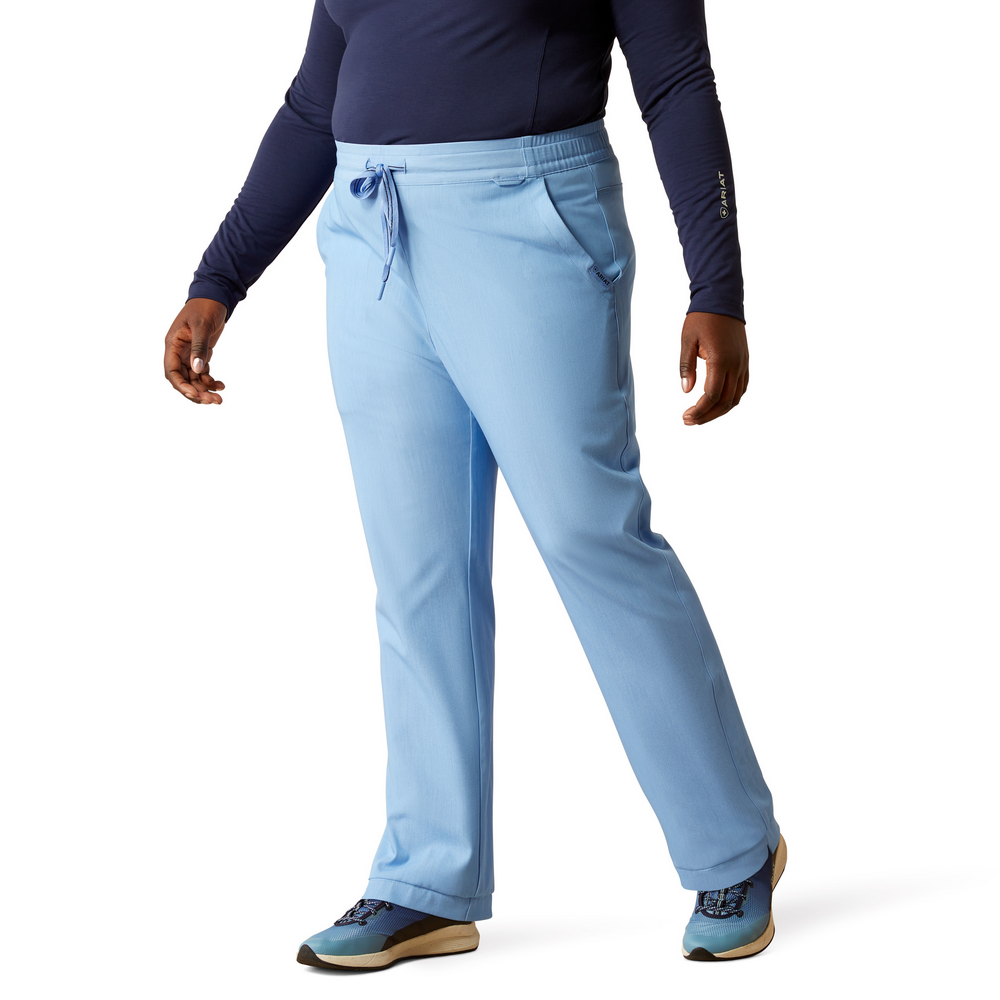 Nightingale Utility Stretch Scrub Pant - 400-Light Blue Heather | Ariat 10039951