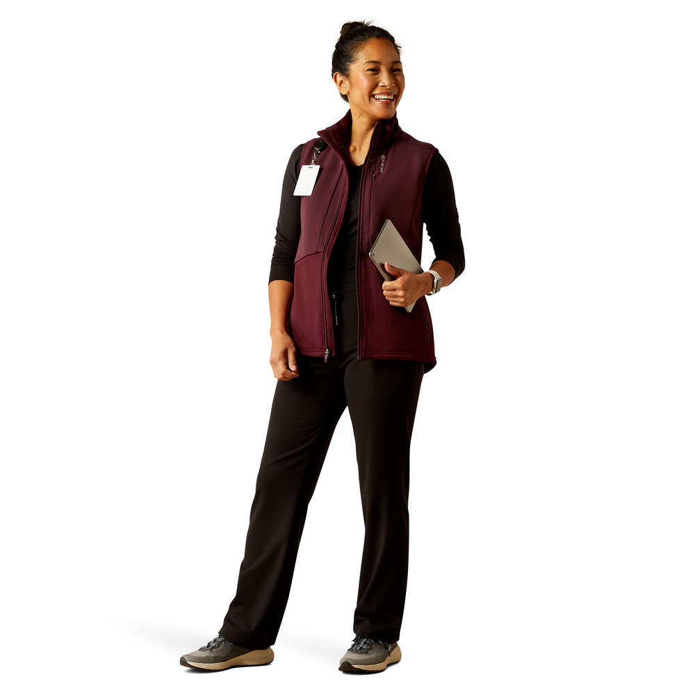 Sina Fleece Scrub Vest - 600-Winetasting | Ariat 10041892