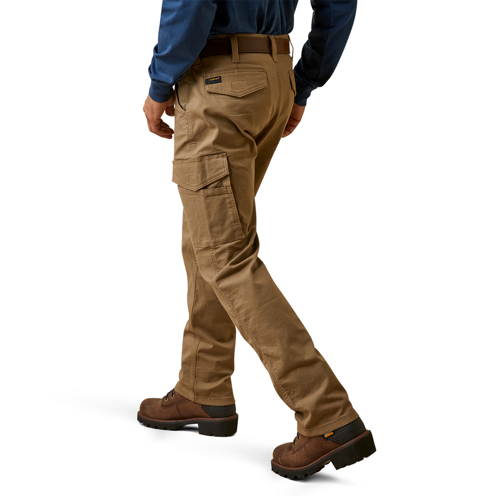 Rebar M4 Relaxed Made Tough Cargo Straight Pant - 250-Field Khaki | Ariat 10045379