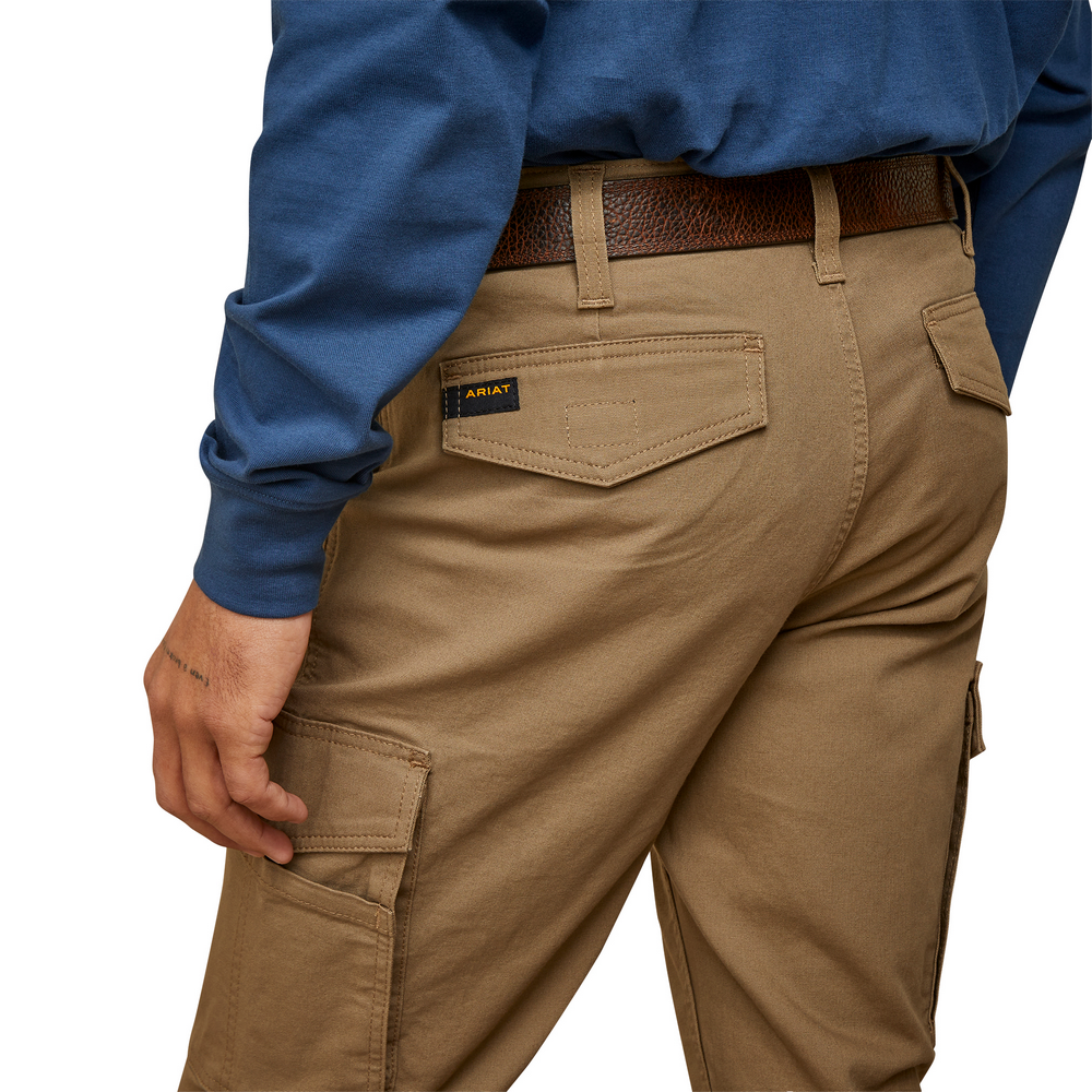 Rebar M4 Relaxed Made Tough Cargo Straight Pant - 250-Field Khaki | Ariat 10045379
