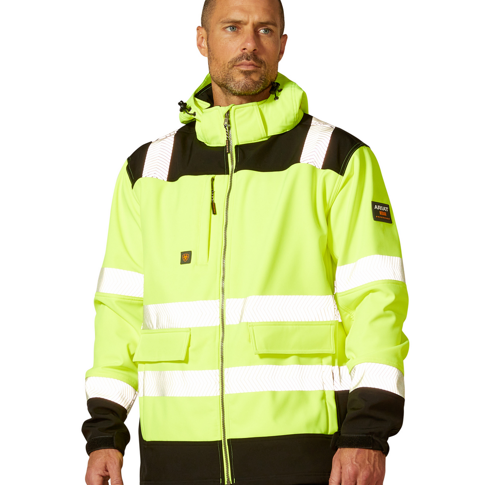 Rebar Hi-Vis Softshell   Jacket - 700-Hi-Vis Yellow | Ariat 10046407