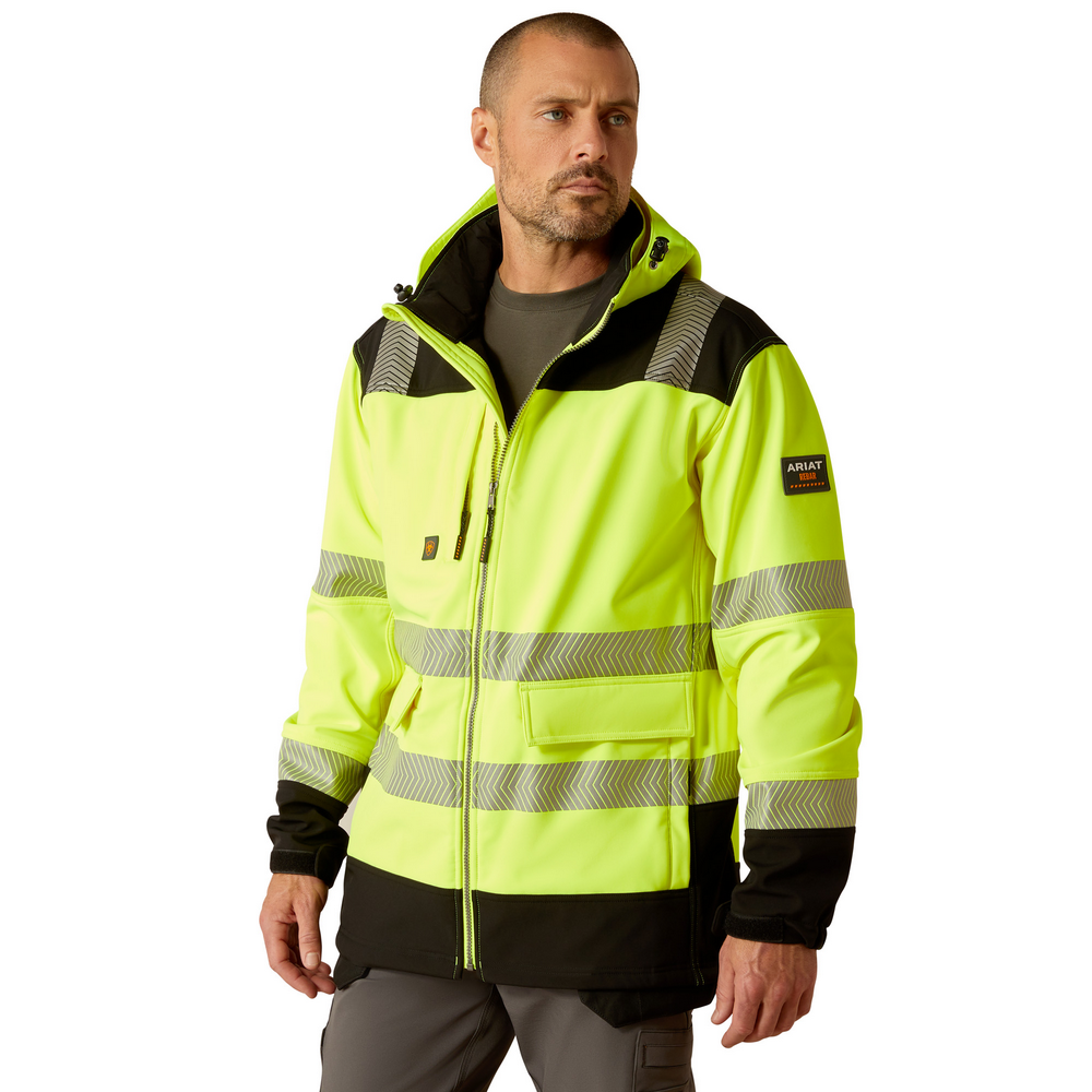 Rebar Hi-Vis Softshell   Jacket - 700-Hi-Vis Yellow | Ariat 10046407