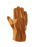 Men's Duck Synthetic Leather Open Cuff Glove BRN-Brown | Carhartt GW0793M