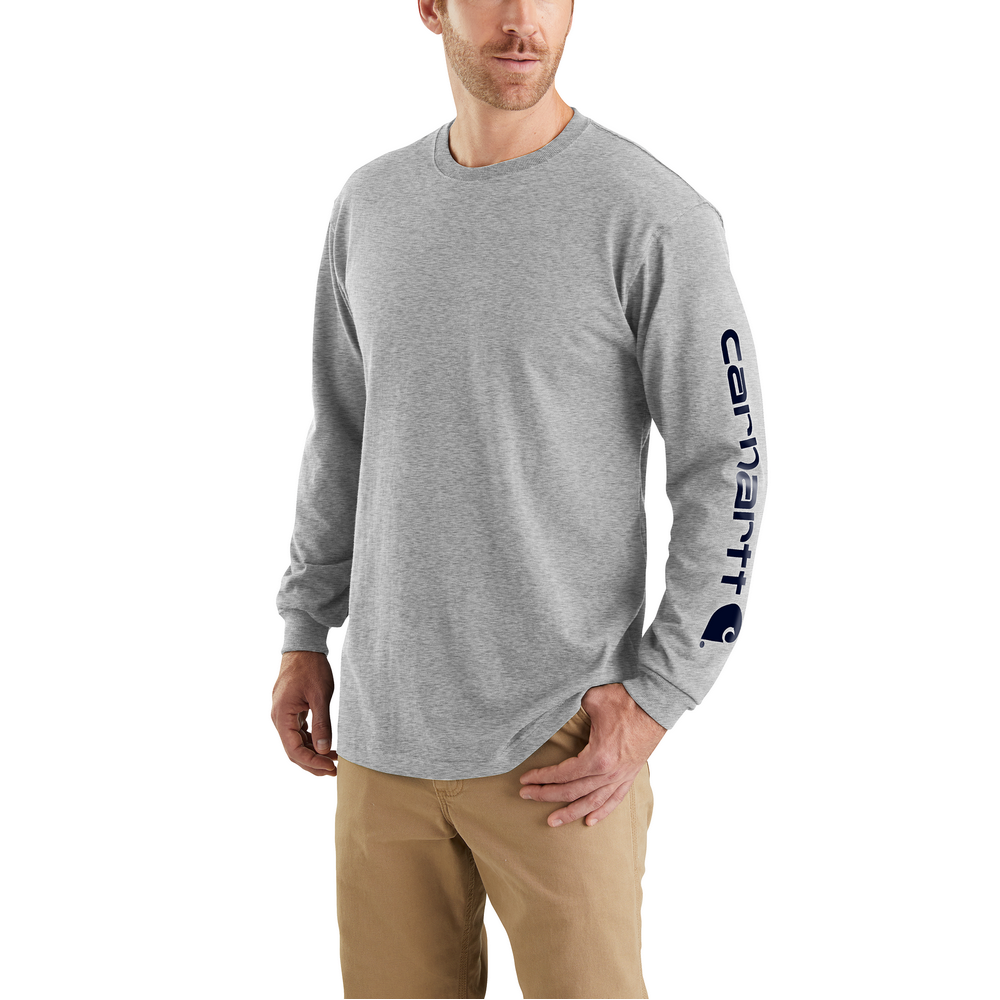 Men's Sleeve Logo Long Sleeve T-Shirt | Carhartt K231 – The