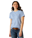 Rebar Cotton Strong Space Dyed T-Shirt - 420-Wedgewood | Ariat 10054872
