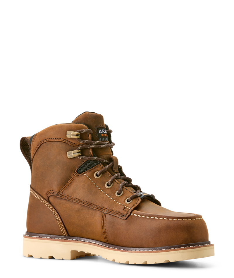 Rebar Lift Waterproof Composite Toe Work Boot BRN-Distressed Brown | Ariat 10053821