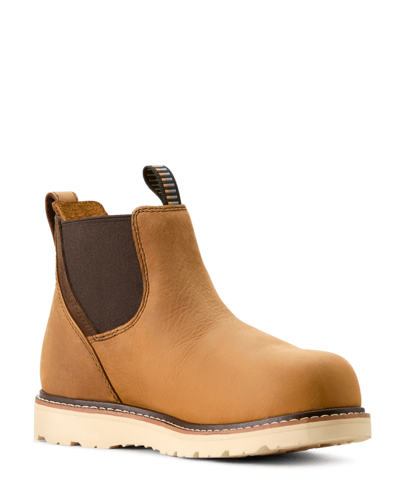 Rebar Wedge Chelsea Waterproof Composite Toe Work Boot BRN-Antique Brown | Ariat 10053719