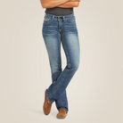R.E.A.L. Mid Rise  Icon Stackable Straight Leg Jean - 400-Rainstorm | Ariat 10017217