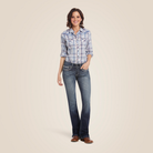 R.E.A.L. Mid Rise  Entwined Boot Cut Jean - 400-Marine | Ariat 10017510