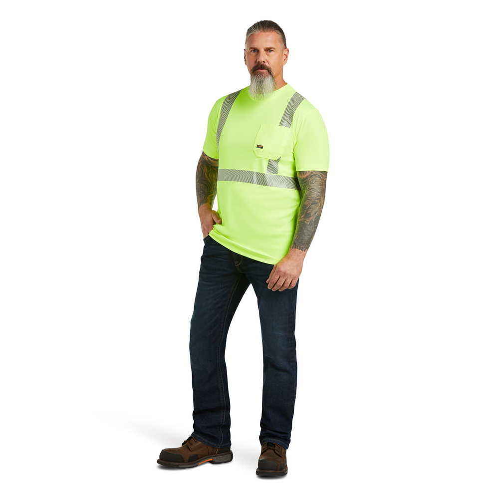 Rebar Hi-Vis Ansi T-Shirt - 700-Hi-Vis Yellow | Ariat 10039196