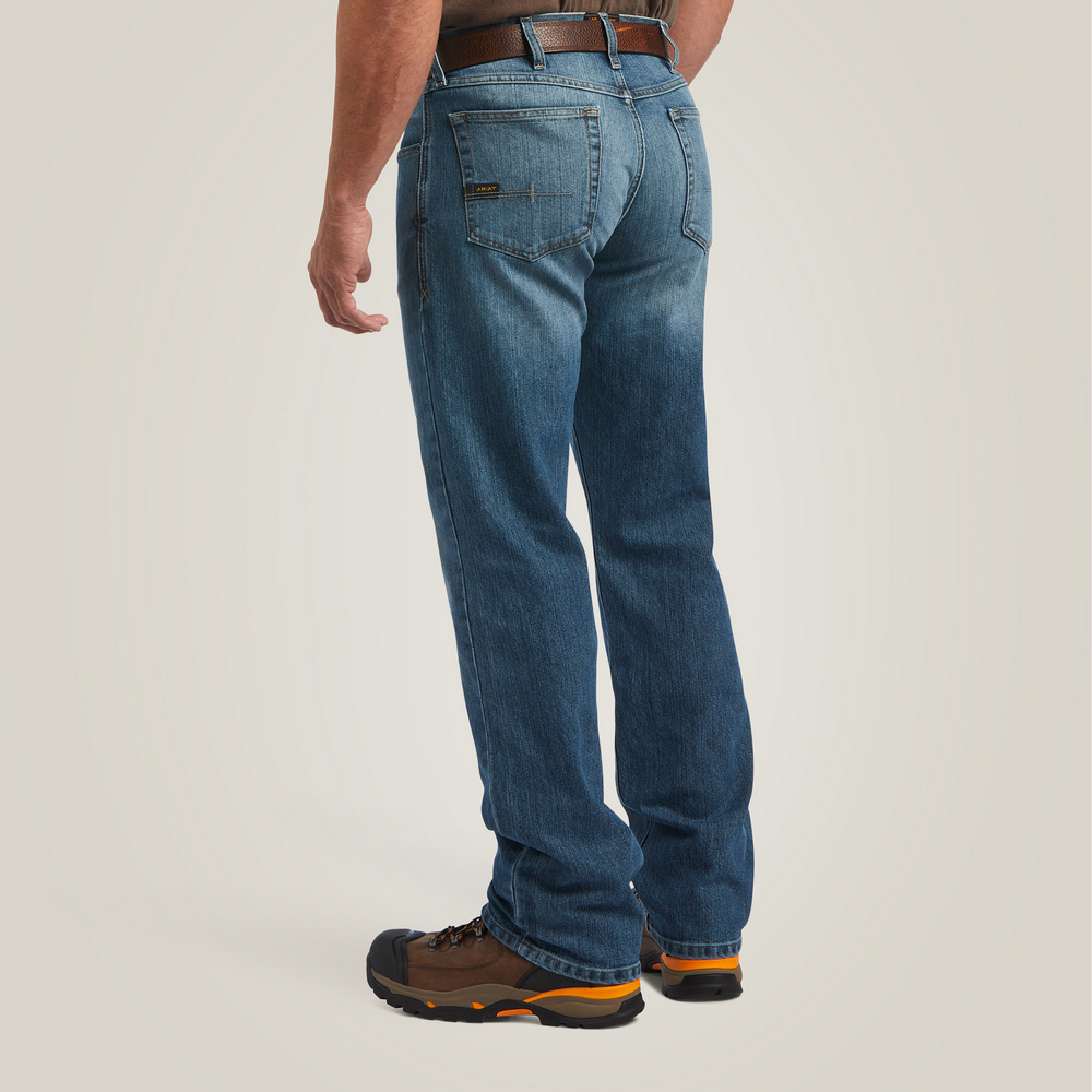 Rebar M5 Straight Durastretch Basic Stackable Straight Leg Jean - 400-Edgewood | Ariat 10039288
