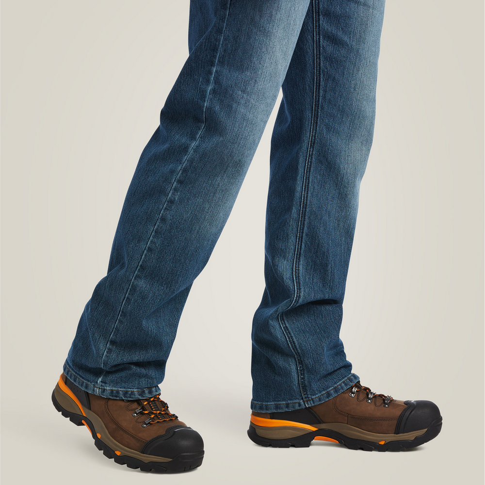 Rebar M5 Straight Durastretch Basic Stackable Straight Leg Jean - 400-Edgewood | Ariat 10039288