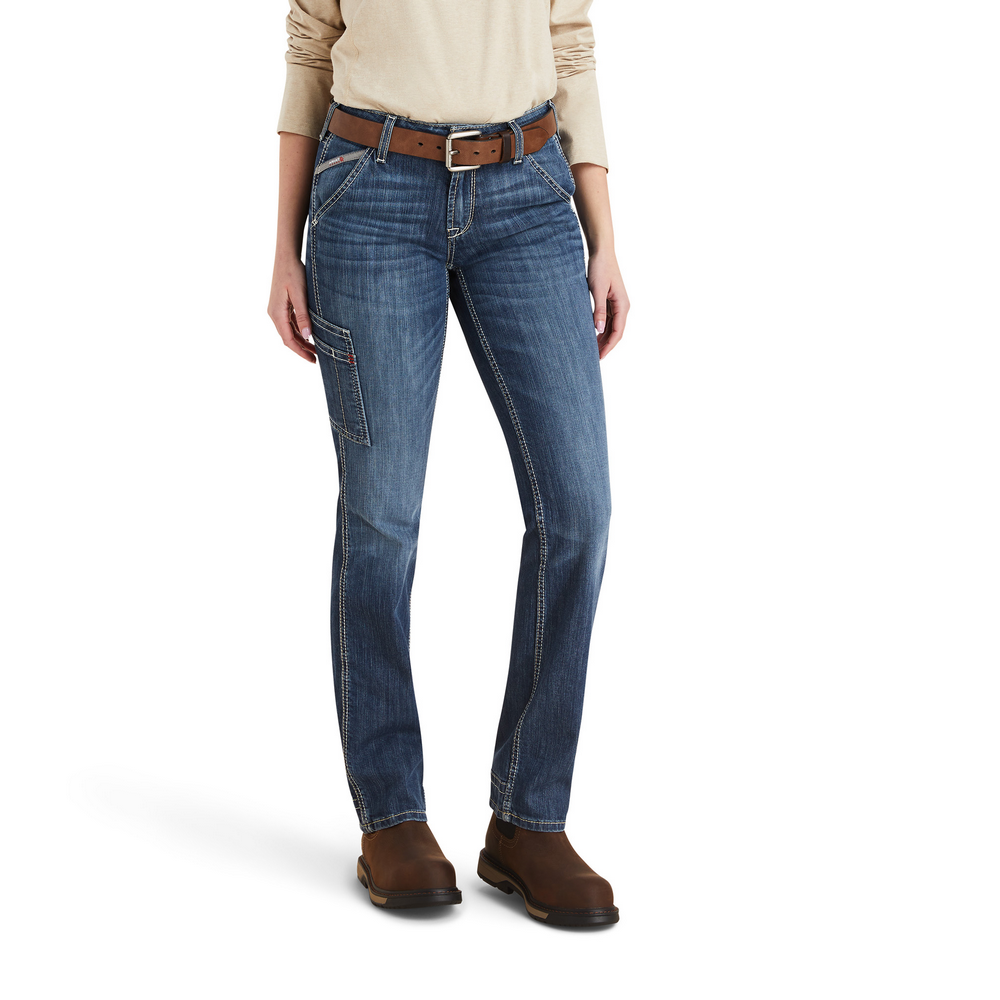 Fr Perfect Rise Duralight Stretch Cell Phone Straight Jean - 250-Lazuli | Ariat 10043155