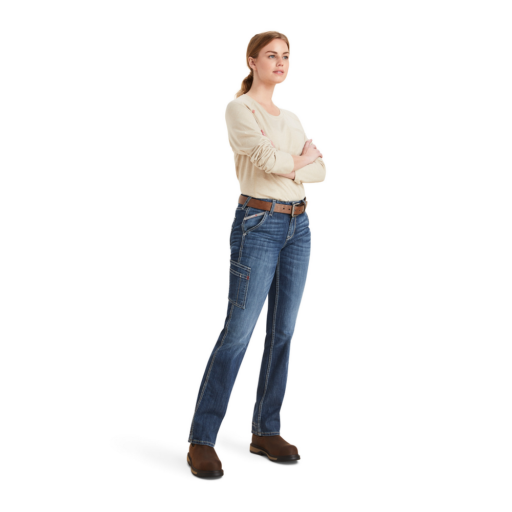 Fr Perfect Rise Duralight Stretch Cell Phone Straight Jean - 250-Lazuli | Ariat 10043155