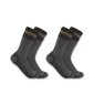 Men's Heavyweight Synthetic-Wool Blend Boot Sock 2 Pack GRY-Grey | Carhartt SB7742M