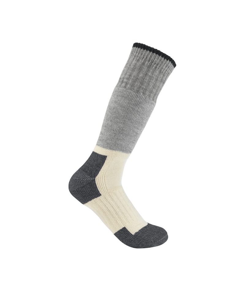 Men's Arctic Heavyweight Merino Wool Blend Boot Sock HBK-Heather Black | Carhartt SB9110M