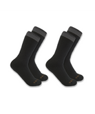 Men's Heavyweight Crew Sock 2 Pack BLK-Black | Carhartt SC3142M