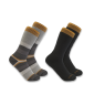 Men's Heavyweight Crew Sock 2 Pack A01-Assorted01 | Carhartt SC3142M