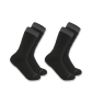 Men's Heavyweight Crew Sock 2 Pack BLK-Black | Carhartt SC3142M