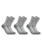 Men's Force Midweight Crew Sock 3 Pack CHR-Charcoal | Carhartt SC4223M