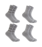 Men's Heavyweight Synthetic-Wool Blend Crew Sock 4 Pack AS1-Assorted01 | Carhartt SC5544W