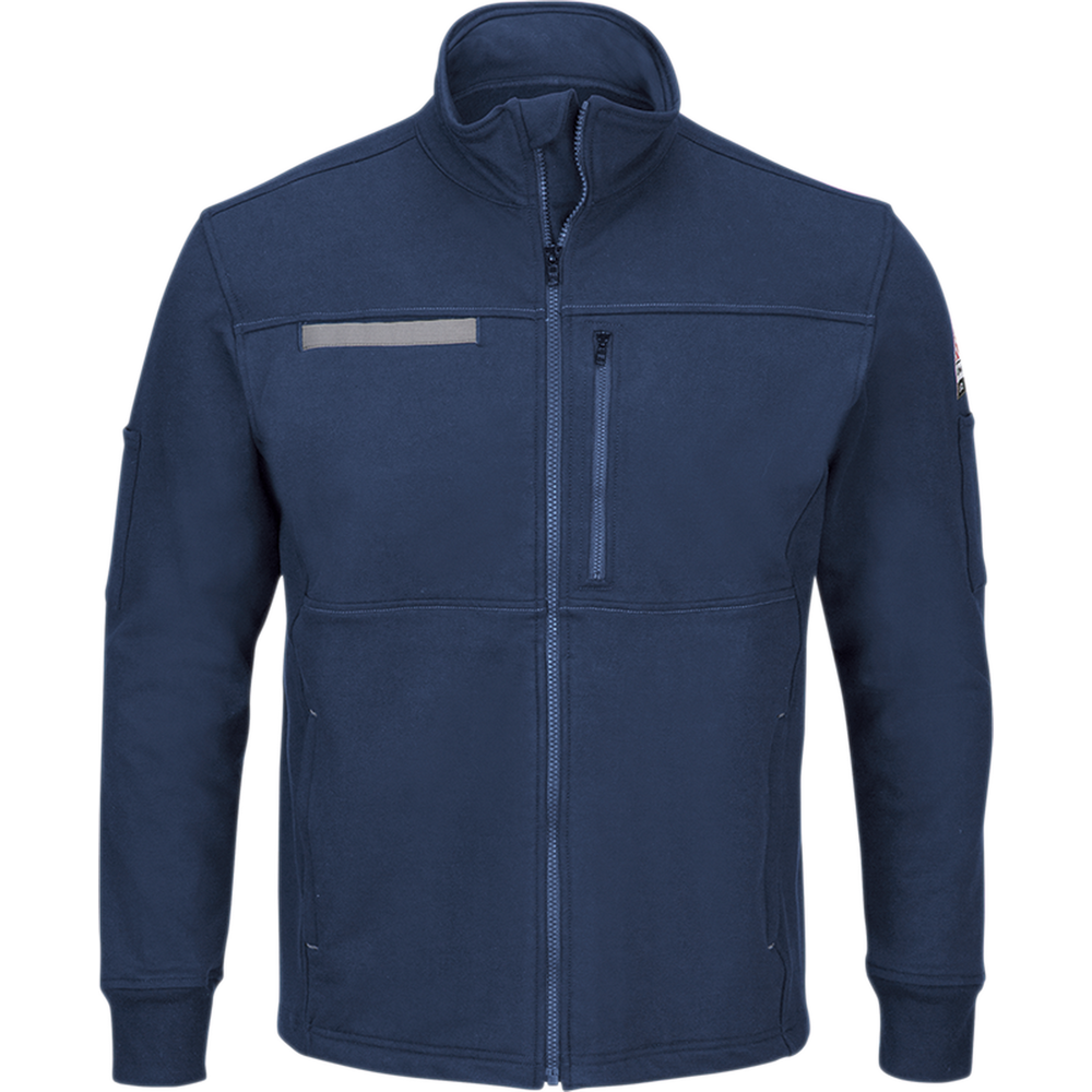 Men's CAT 2 FR Fleece Zip-Front Jacket | Bulwark SEZ2 – The Men's CAT 2 FR Fleece Zip-Front Jacket | Bulwark SEZ2 – The