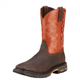 WORKHOG WIDE SQUARE TOE LEATHER BOOT