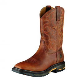 WORKHOG WIDE SQUARE TOE WORK LEATHER BOOT