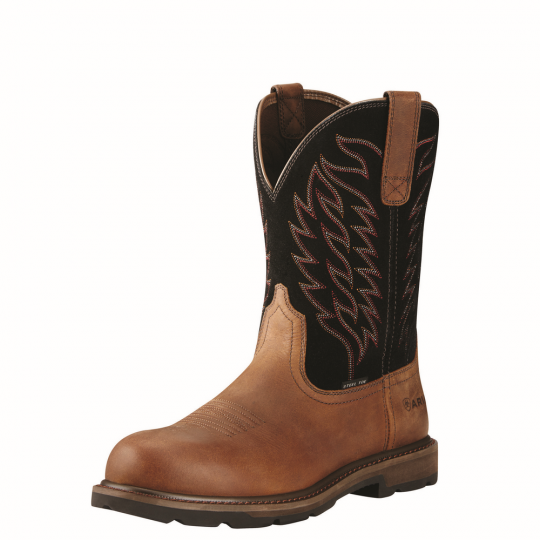 Men s GroundBreaker Pull On Steel Toe Boot Ariat 10020067