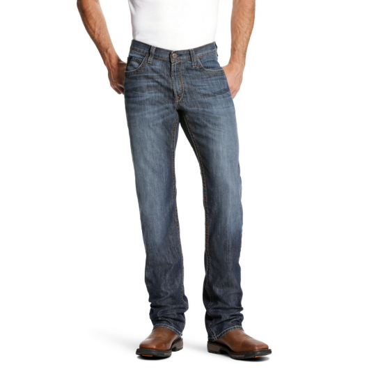 Ariat Men's FR M4 Low Rise Basic Boot Cut Jeans - Alloy, 38x36